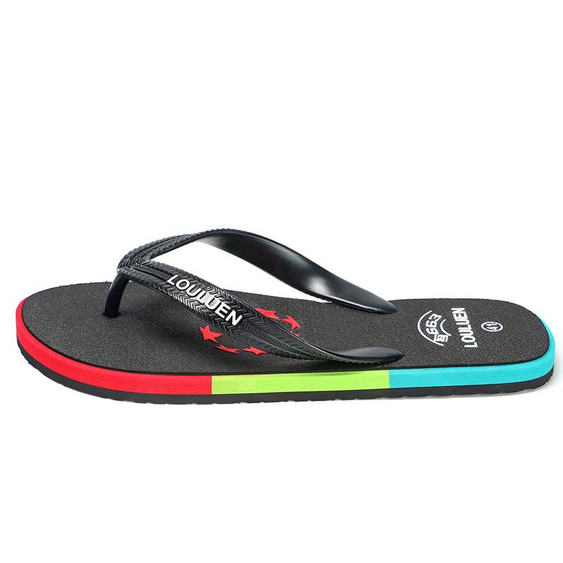 Summer flip-flops men's rubber outdoor casual beach slippers outer pinch sandals