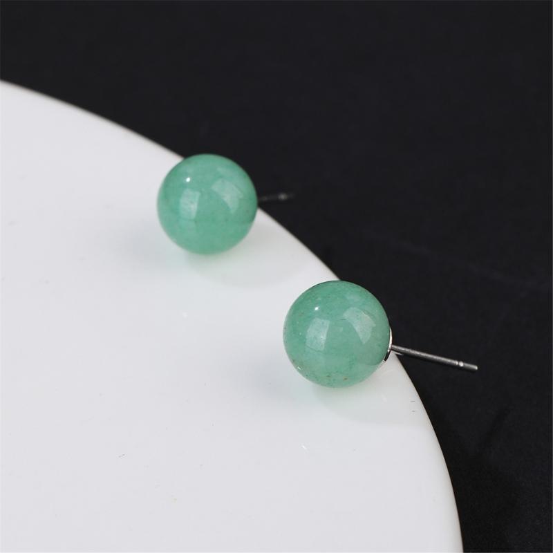 Handcrafted Gemstones Studs Earrings Stylish Crystal Bead Design Ear Accessories Jewelry For Everyday Formal Wear