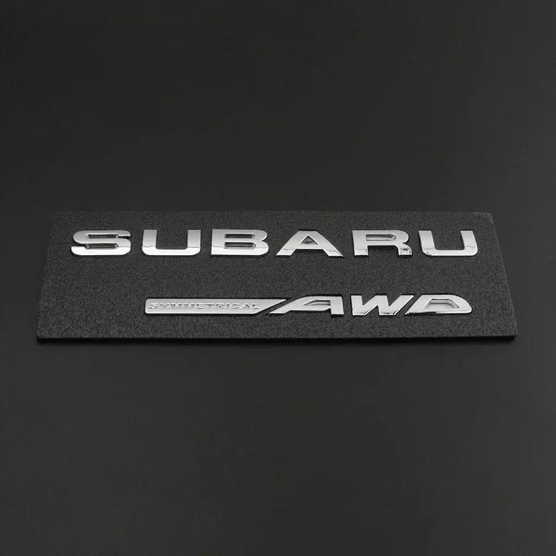 For Subaru WRX BRZ STI XV FORESTER IMPREZA LEGACY OUTBACK Auto Body Tail Letter Badge Decal ABS Car Rear Trunk Sticker Emblem vg5
