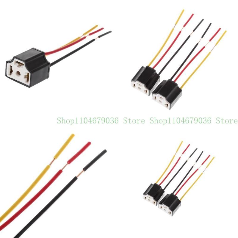 652F Socket Adapter 12V 9003 Car Truck Female Headlight Extension Connector Plug Bulb