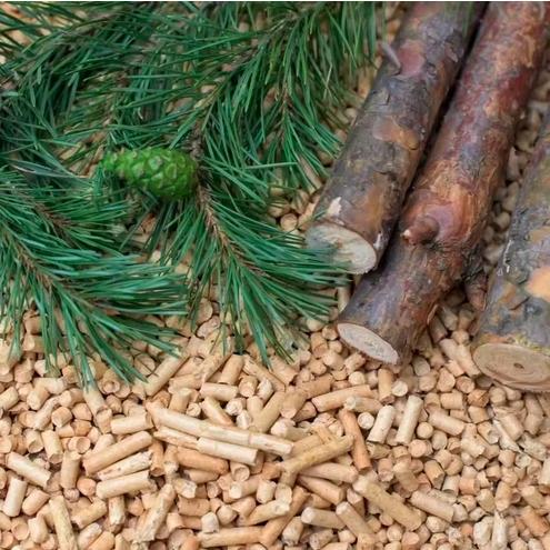 Wooden Pellet Litter for Cats, Rabbits, Rodents, Natural Light 100% 10Kg