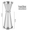 1/2 STKS 30/60ml Nieuwe Dubbele Shot Roestvrij Staal Maatbeker Cocktailshaker Drank Spirituosen Maat Jigger Keuken Bar Barware Gereedschap