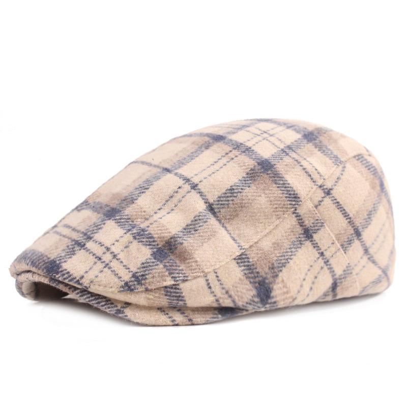 Cowboystoff Andetungehatt Herre Retro Fremoverlue Englandstil Beret Herre- og damehatt