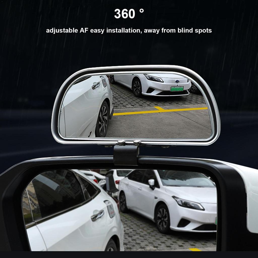 Car Blind Side Looking Glasses, Inverted Universal Auxiliary Rearview Mirror Car Exterior Mirror Adjustable