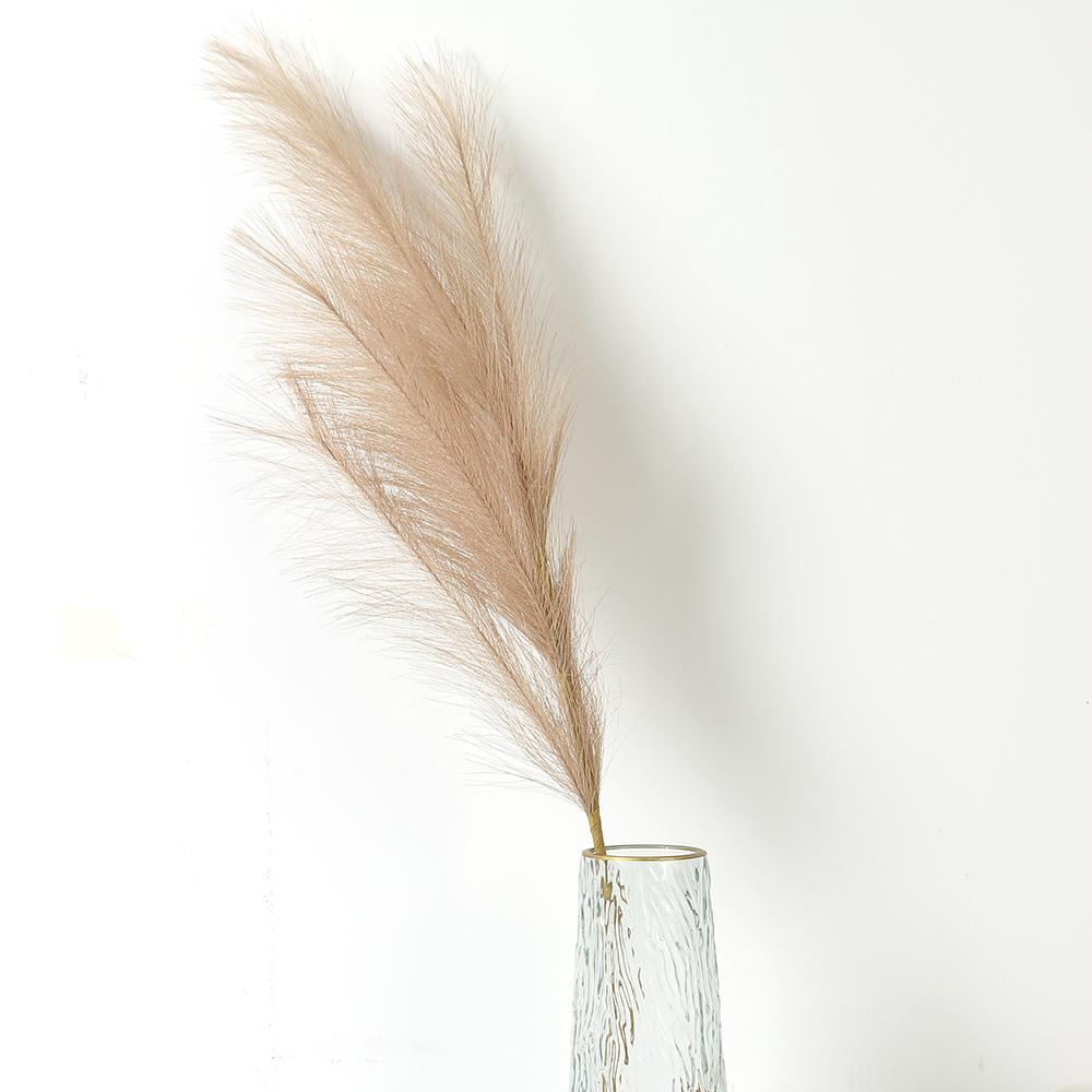 

90/120см Штучний букет пампасів Штучні квіти для домашнього декору Вечірка Садова композиція Весільна декорація Зовнішня очеретяна трава 120cm коричневий