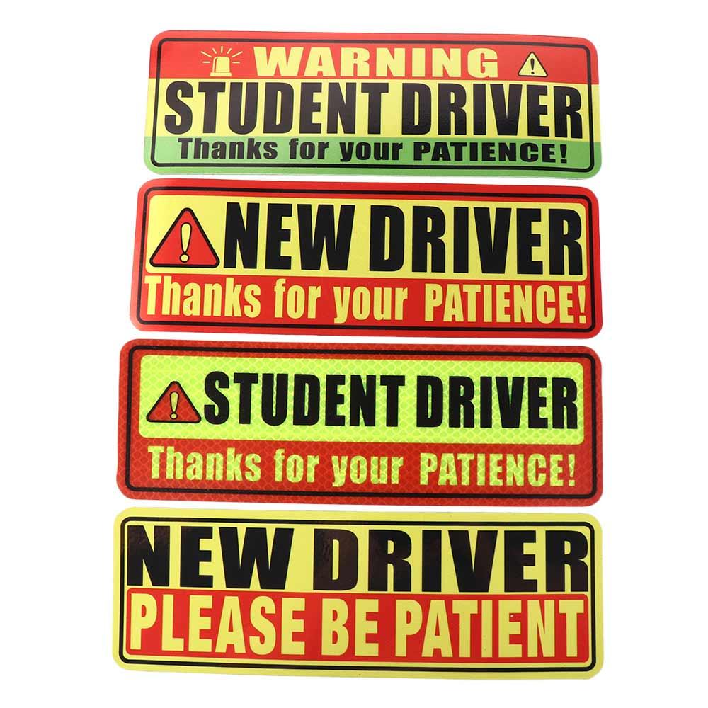 Reflective Student Driver Magnets Stickers Student Driver Driver Bumper Magnets  Teenagers