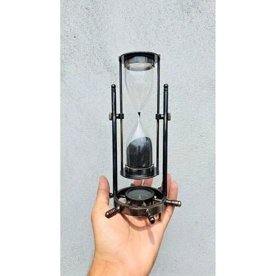 Handmade Brass Desk Bell with Wooden Base Service Call Bell Home Decor