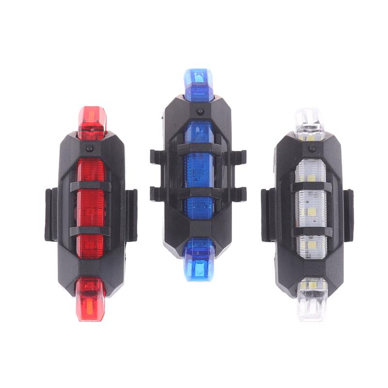 Usb Rechargeable Waterproof Bike Taillight Outdoor Night Cycling Light Night Warning Light For Mountain & Road Bike Accessories