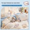 Extra Large Thick Disposable Hotel Bedding Set: Duvet Cover, Pillowcase, Bath Towel & Dirt-Isolating Bed Sheet.