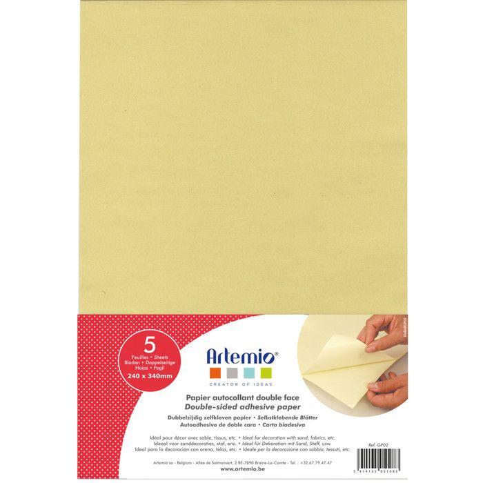 Adhésif double face 5 feuilles