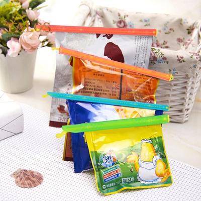 8 st Påsförslutningspinnar Matförslutningsklämmor Håll Fräschheten Plastförslutningsstavar Miljövänliga Lufttäta Chipsklämmor Matförvaringsförslutare