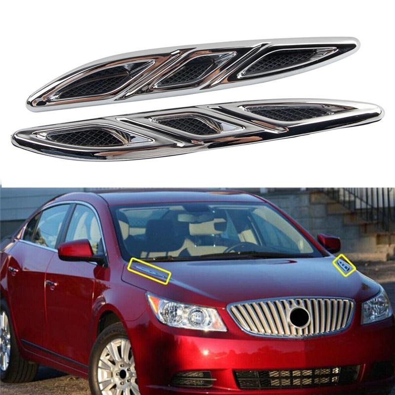 Left+Right Front Hood Engine Vent Grille Molding Trim 20811309 2811310 For Buick Verano 2012-2016 Replacement Accessories