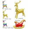 Inflatable Christmas Sleigh Balloon Deer Elk Aluminum Film Balloon Christmas Elk Balloon  New Year