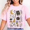 Witchy Halloween Spooky Aesthetic Fall Cute Graphic T-Shirt Gift For Sisters