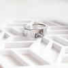 Vintage Ring Forest Mountain Sunset Nature Landscape Carved Ring for Women Men Open Adjustable Jewelry Fashion Ring