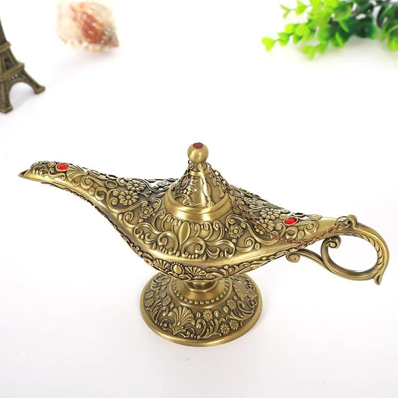 Aladdin magic lamp ornament large ing lamp metal home decoration housewarming gift retro European-style crafts
