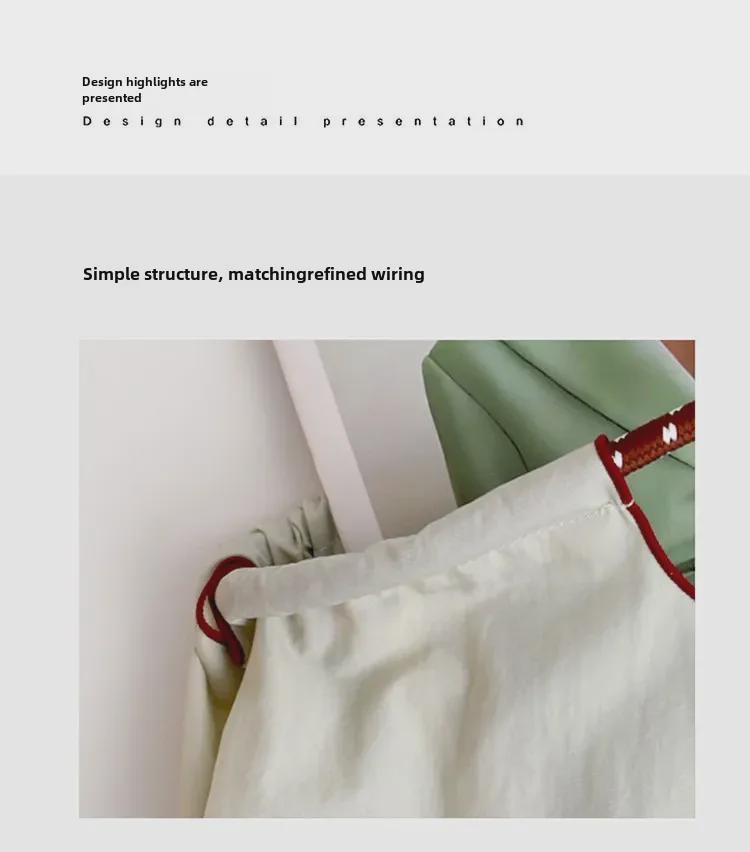 Damen 2024 Sommer Messenger-Tote-Bag aus dünnem Stoff mit großem Fassungsvermögen