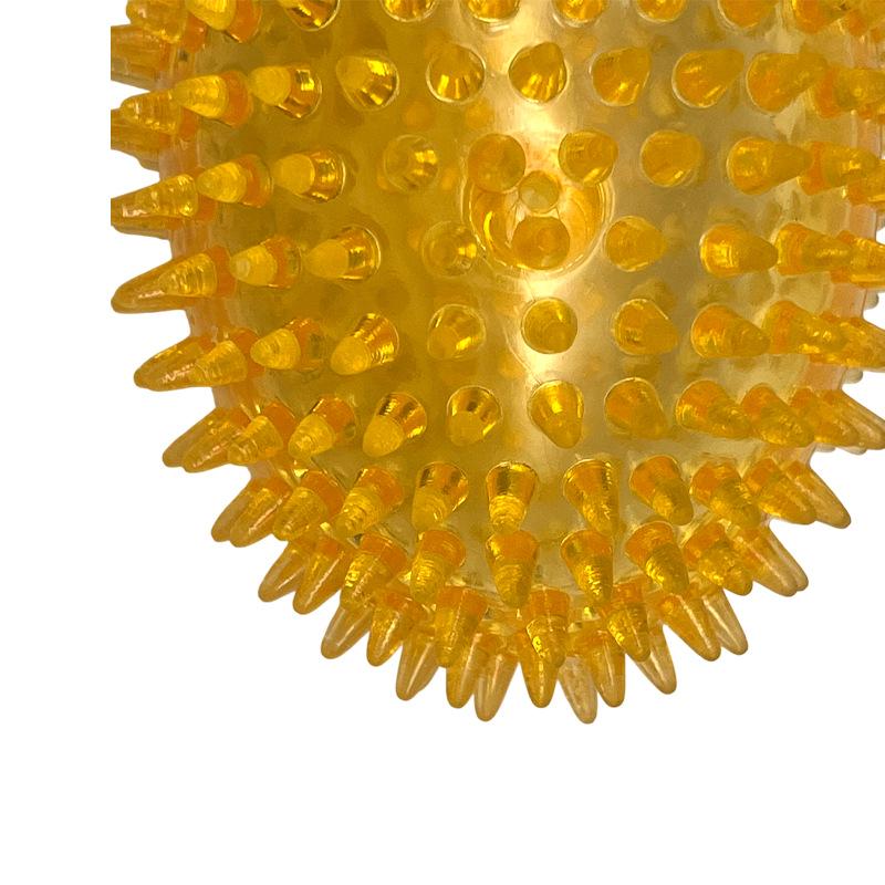 Pet Spiky Sounding Ball: Bite-Resistant Elastic Toy for Medium and Large Dogs