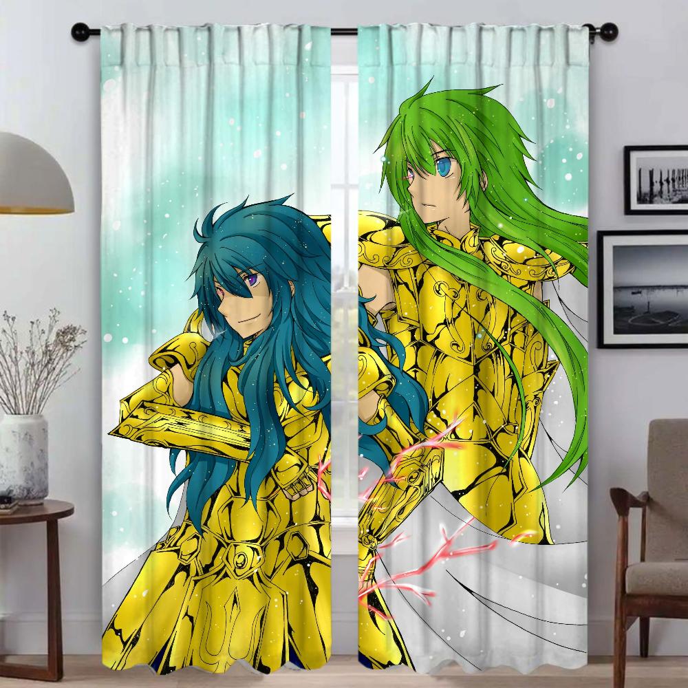 

Шторы от комаров для гостиной, тюль Saint Seiyas для спальни, украшения на Хэллоуин, домашний интерьер, шторы, камера W50xH70cmx2pcs-CL