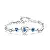 Fashion Chain Heart-shaped Diamond Inlaid Women's Bracelet
