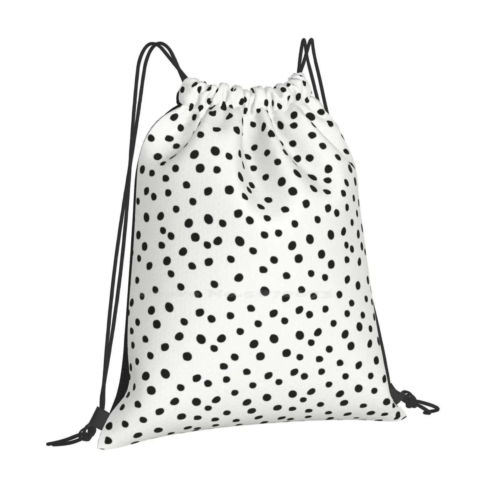 Dalmatian Spots School Bags Travel Laptop Backpack OneSize