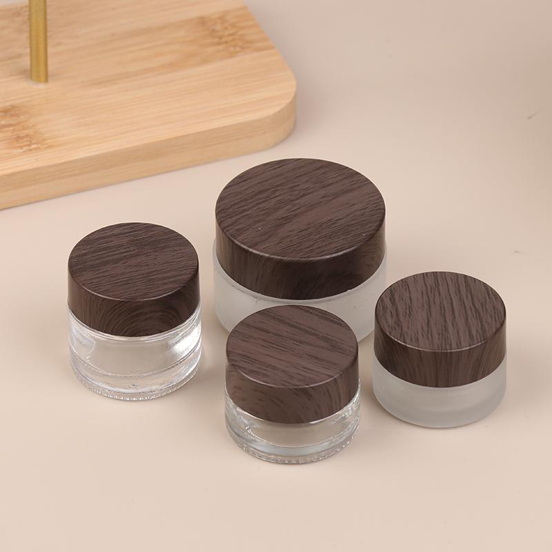 Losyon Yeniden Doldurulabilir Cam Şişe Saklama Göz Kremi Mühürlü Dispenser Kozmetik Kavanoz Kabı Kişisel Bakım Seyahat Dağıtım Şişeleri