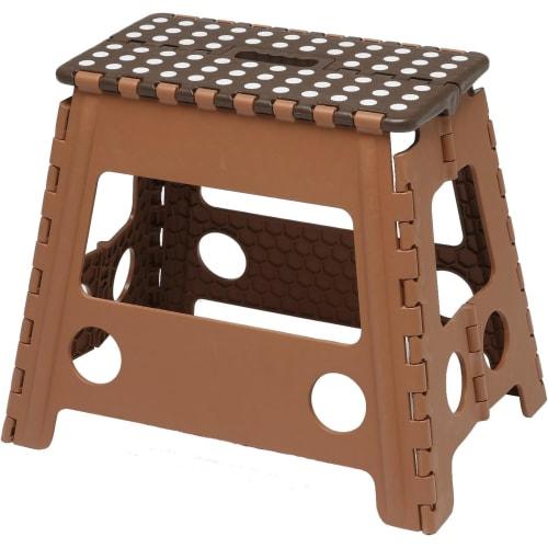 TRADE ONE Folding Step Stool, 100kg Weight Capacity, 39cm High X 48cm Wide X 32cm Deep, Indoor/Outdoor Chair, Camping, Car Wash, Seno-Bee, Janbo-kun,