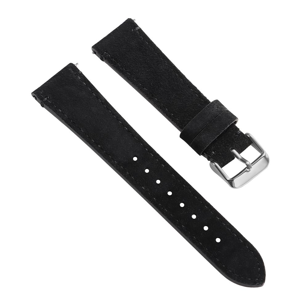 Genuine Suede Watchband 20mm 22mm for Omega for Casio for Seiko for Huawei Watch Gt2/3/4 Vintage Handmade Stitching Bracelet