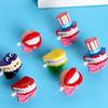 7pcs Wind Up Teeth Toy, Chattering Teeth Dental Care Demonstration Toy, Halloween Decoration, Party Favor for Kids Boys Girls Birthday