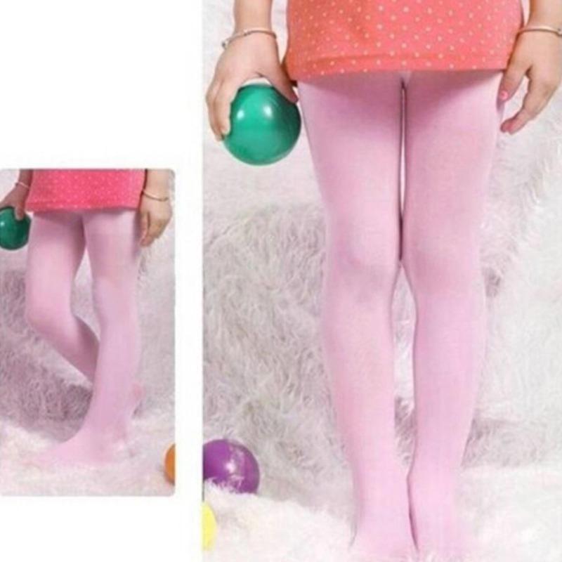 Fashion Cute Kids Candy Color Velvet Tights Baby Stretch Trouser Skinny Pants Dance Tights Pantyhose Stocking