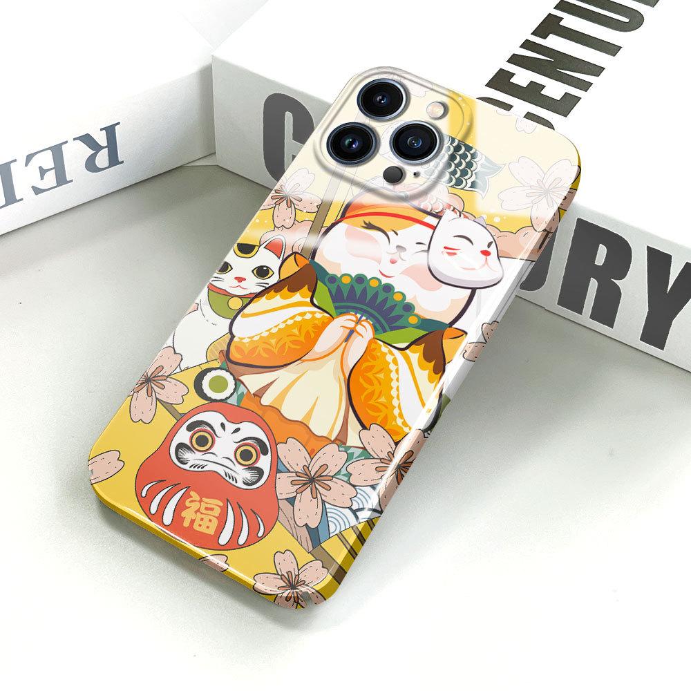 Kompletné filmové puzdro na telefón s kresleným módnym dizajnom, tvrdé puzdro s plným krytom a ochranou fotoaparátu pre iPhone, Samsung, Xiaomi, Poco, Redmi, Huawei, Honor