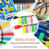 150/240/360 Pcs Cable Labels Tags for Cable Management Colorful Waterproof Cord Labels Tags for Wire Labels Self Adhesive Tear Resistant