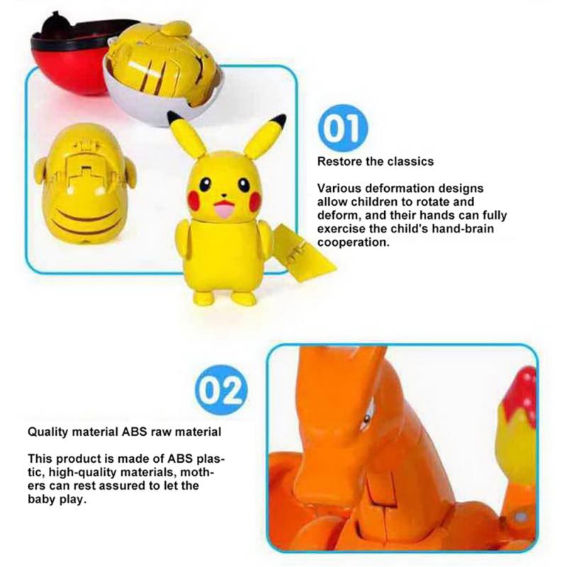 Pokemon Figure Doll Pikachu Bulbasaur Charmander Cute Cartoon Anime Figure Toy For Fans Collection