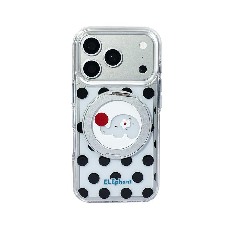 iPhone 17 Pro Max/15 Pro Case with 360° Pivot Stand