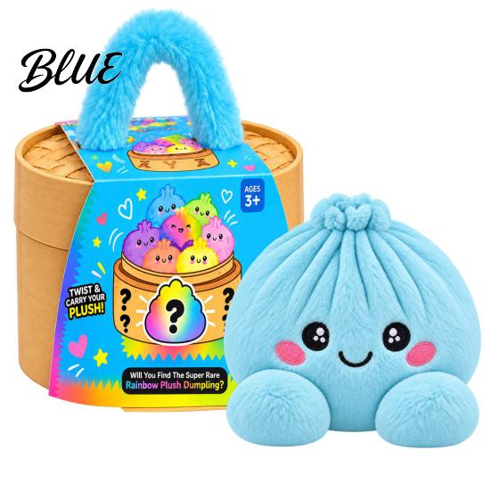 Educational Pretend Play Toy Big Mystery Dumpling Plush Toy, Cute Stuffed Steamed Bun Pillow, Soft Kawaii Food Cuddly Desktop Decor Ornament