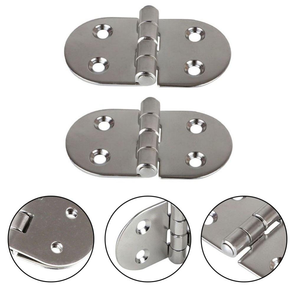2Pcs Corrosion Resistance Boat Hinge Stainless Steel Folding Hinge  For Boat/Yacht/RV
