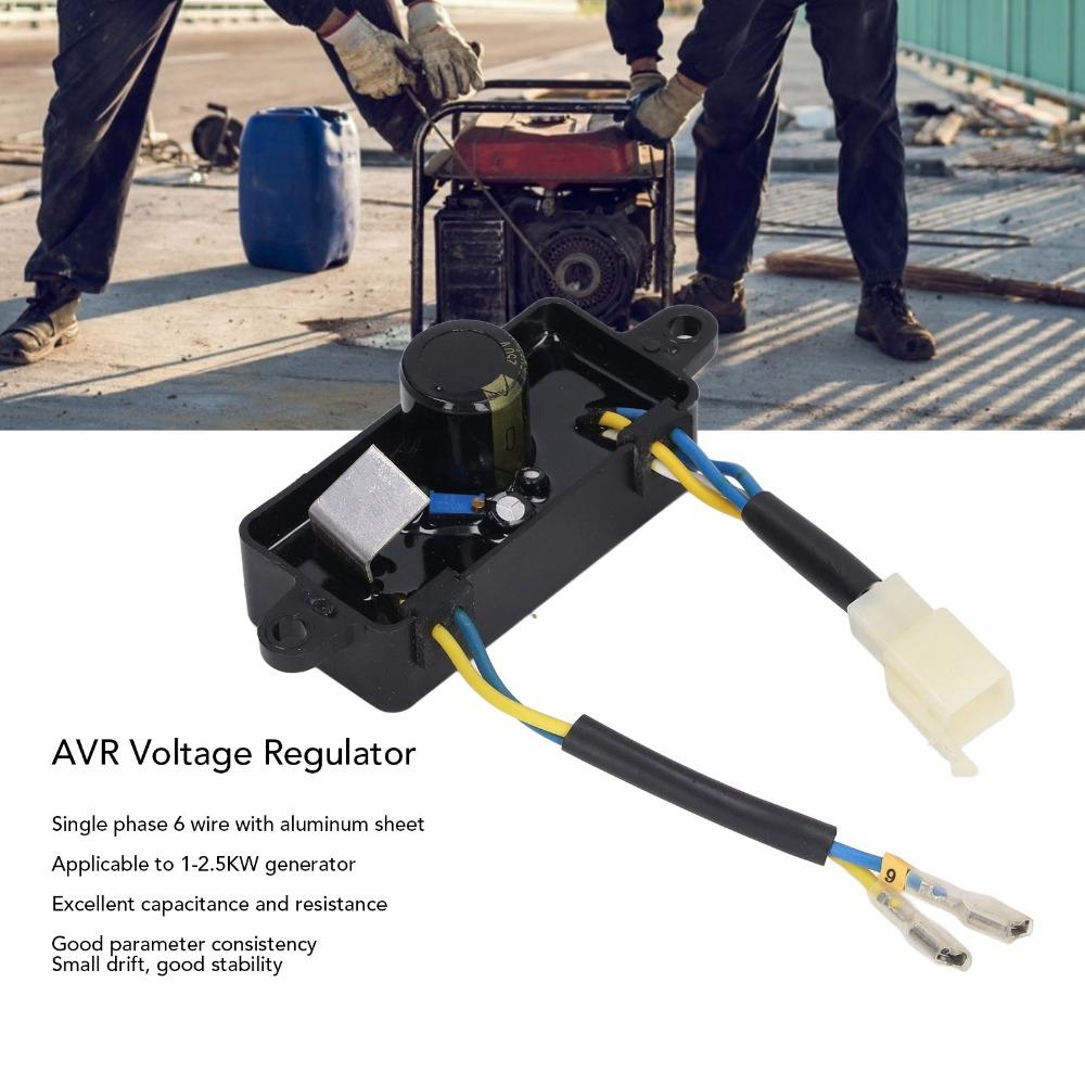 Stable 2.5KW AVR Voltage Regulator 6 Wire Easy to Connect Engine Regulator Generator Voltage Regulator Power Generator