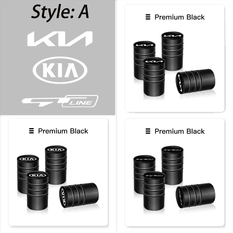 ZPFY2 1Set Car Styling Metal Wheel Tire Valve Caps Dust Accessories For KIA Rio 4 Ev3 Ev6 Niro Stonic Sportage GT-Line Ceed Picanto K9