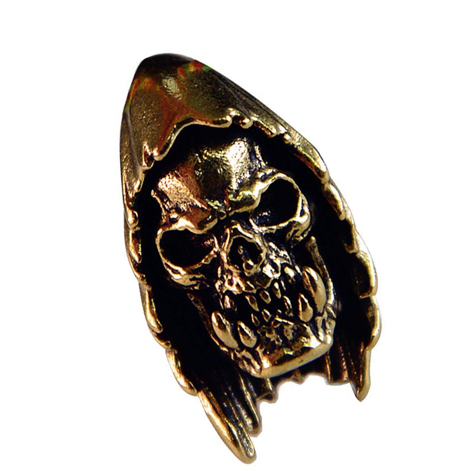 

Gothic Cloaked Skull Beads for Rope Braiding and Cultural Jewelry Design Rope Braiding Gear Cultural Crafts 1