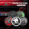 GTMZ9 ABS Car Styling Front Head Emblem Sticker Logo for Octavia Superb Rapid Kodiaq Karoq Fabia Car Accessories Interior