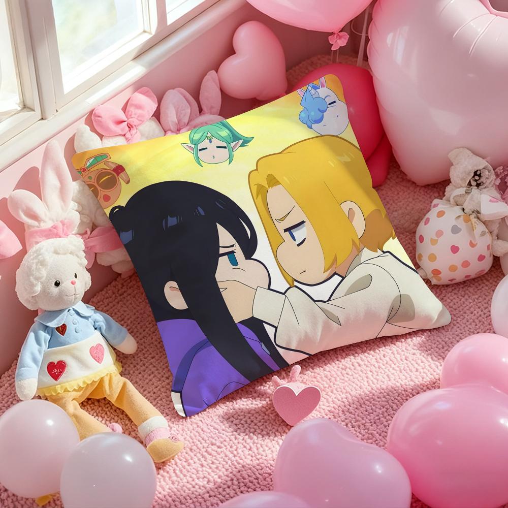 Z-ZENSHU Anime Cushion Cover Pattern Printed Pillowcase for Living Room Sofa Cushion Cover & Bedroom Decor