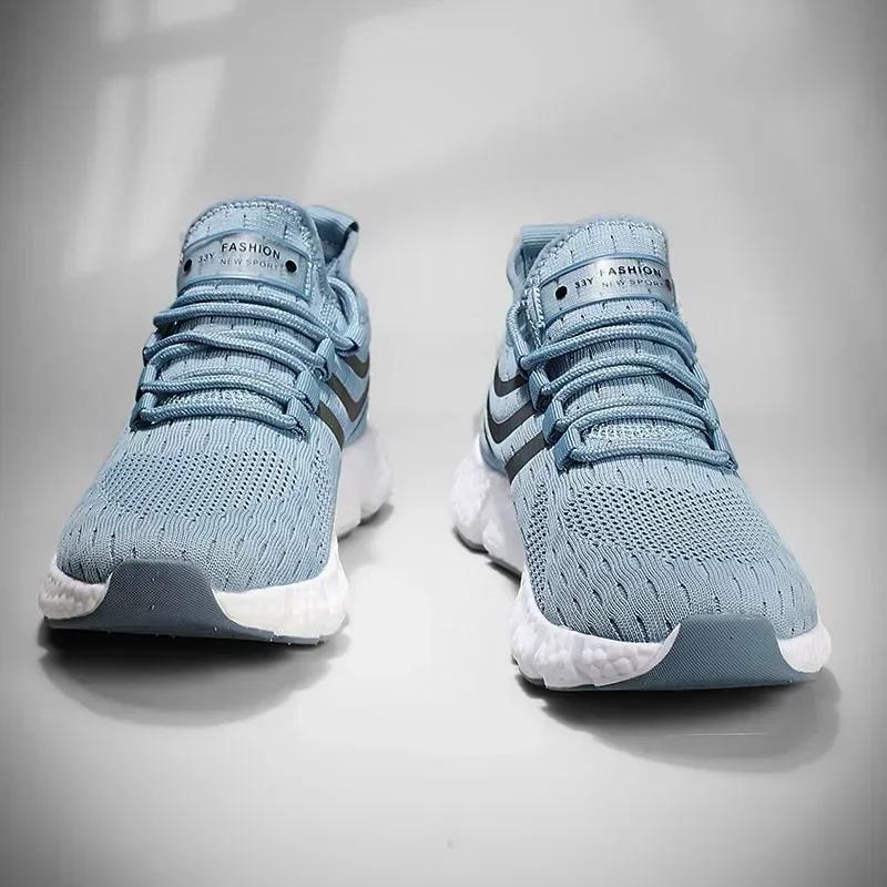 Muži Neformální sportovní obuv Prodyšné Lehké tenisky Venkovní síťovina Černá Běžecká obuv Atletické jogging Tenis Vycházkové boty