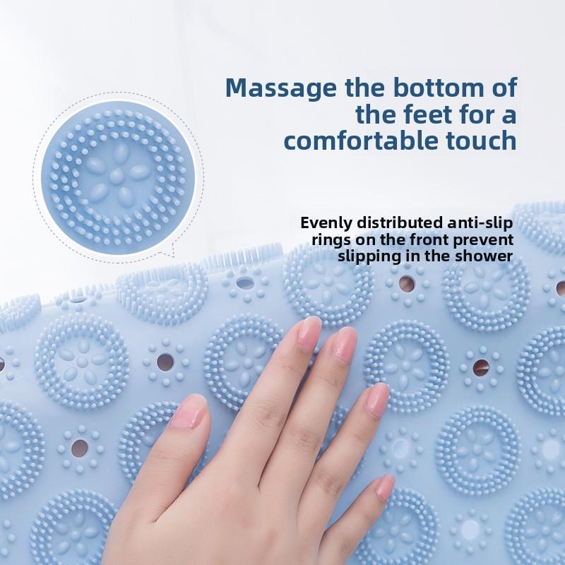 Round Bathroom Non Slip Mat Waterproof Shower Mat for Bathroom Toilet Hotel Bathtub Ideal for Showering and Bathing