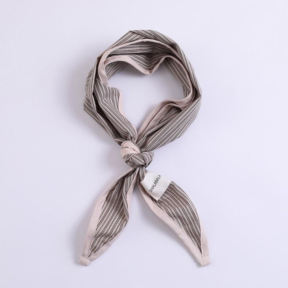 

Корейская треугольная бандана в клетку, поясной шарф, винтажный детский шарф, тюрбан Style 5