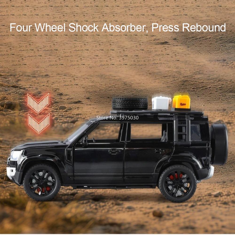 1:24 Defender U8 Model Off-road Car Toy Sound Light Pull Back Fine Detail Sports Cars Door Opened Toys Great Collectible