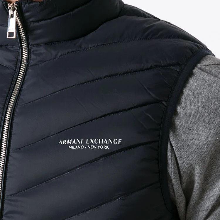 ARMANI EXCHANGE Logo Printed Zipped Gilet 8NZQ52-ZNW3Z-5578