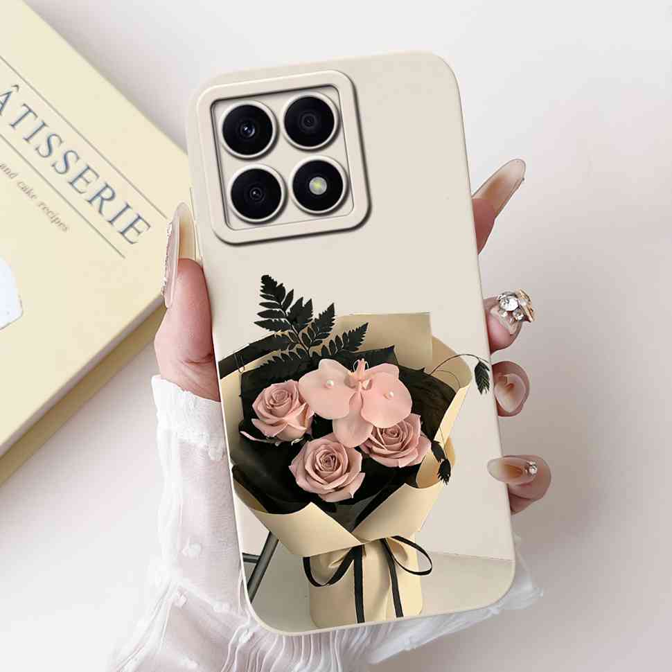 For Honor X8a 4G CRT-LX1 Case Cute Butterfly Luxury Flower Soft Silicone Cover For Huawei HonorX8a X8A CRT-LX2 6.7" Bumper Shell