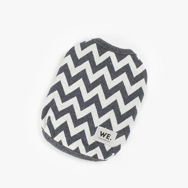 WE.FAM WEFAM Zigzag T-Shirt - Charcoal