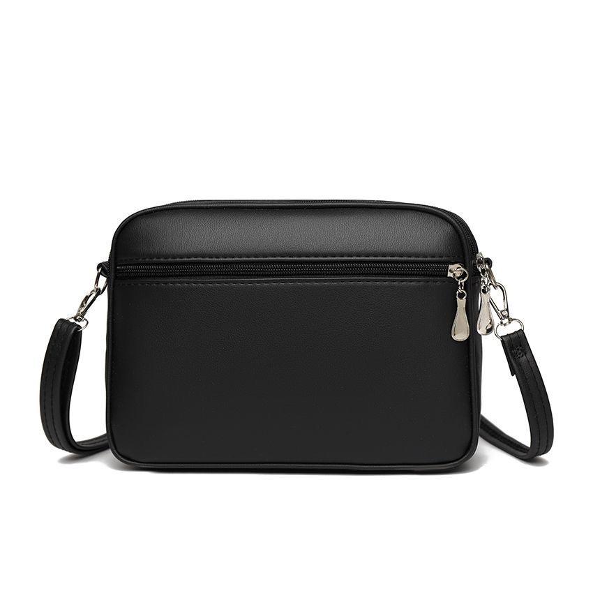 Damen Sling Schulter Kleine Quadratische Handtasche Neues Gestepptes Design PU Leder Umhängetasche Vielseitige Messenger Bag