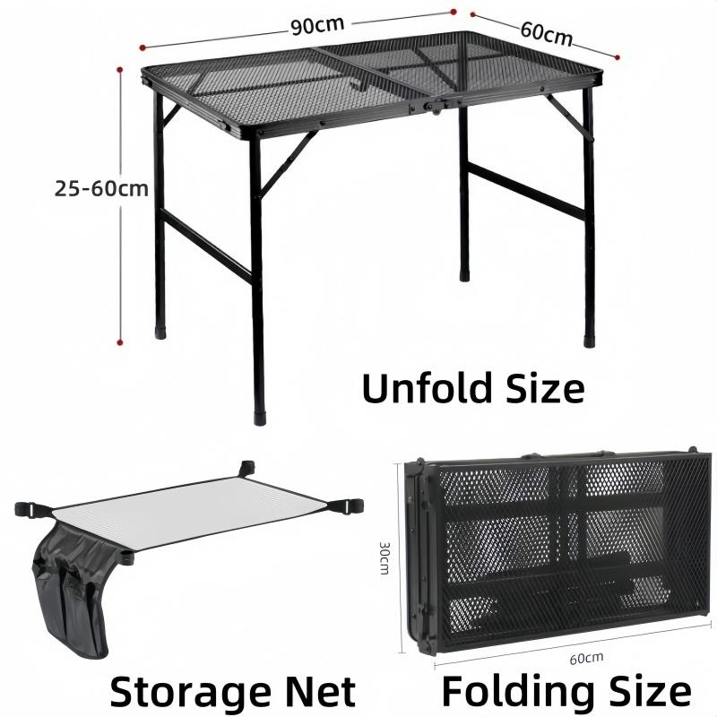 Portable Outdoor Folding Table Adjustable Height Camping Table Lightweight Aluminum Alloy Picnic Tables IGT Tactical Table